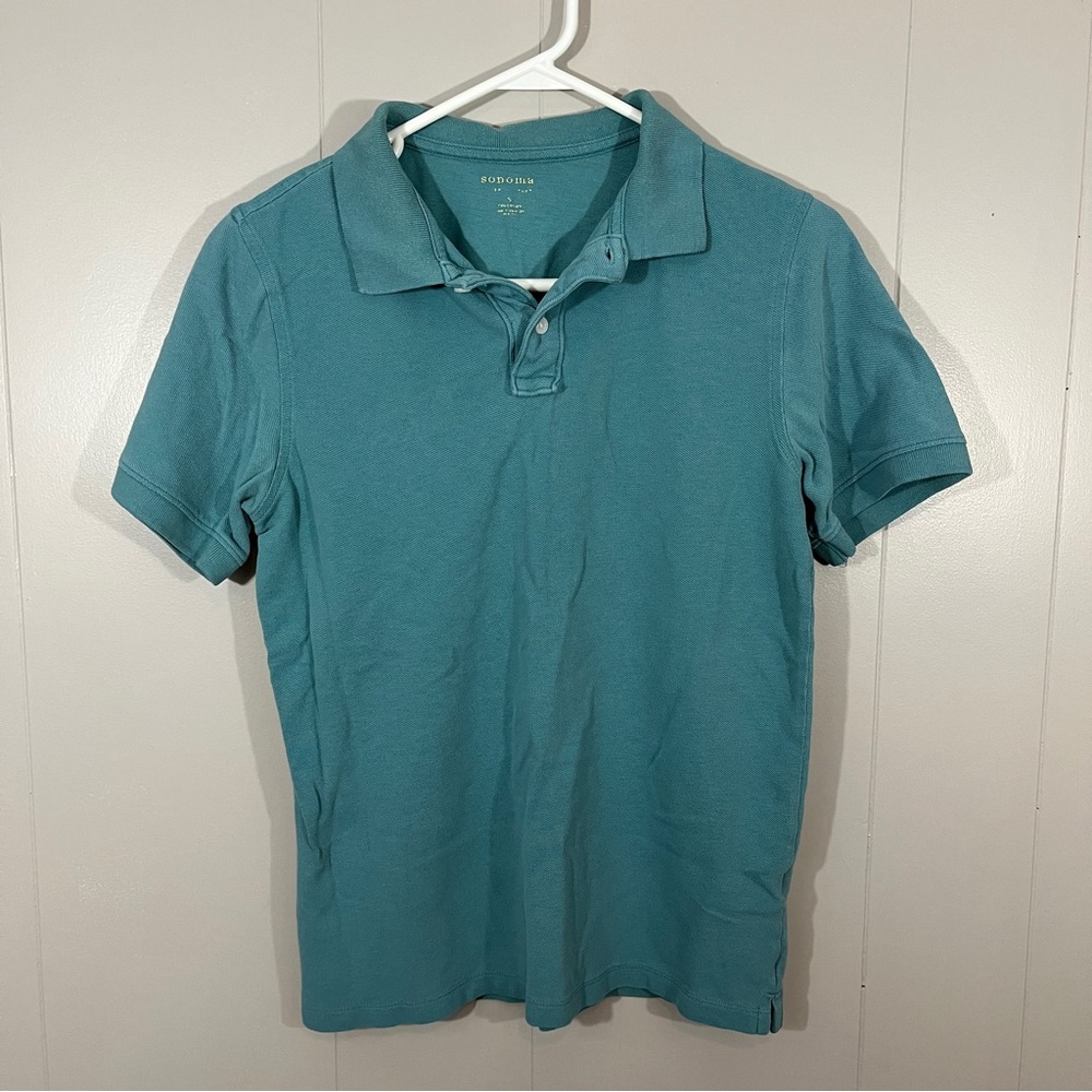 Men’s Sonoma teal polo shirt